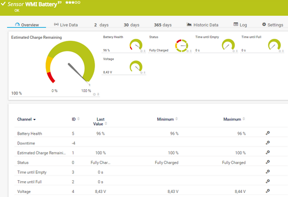 WMI Battery Sensor WMI Battery Sensor
